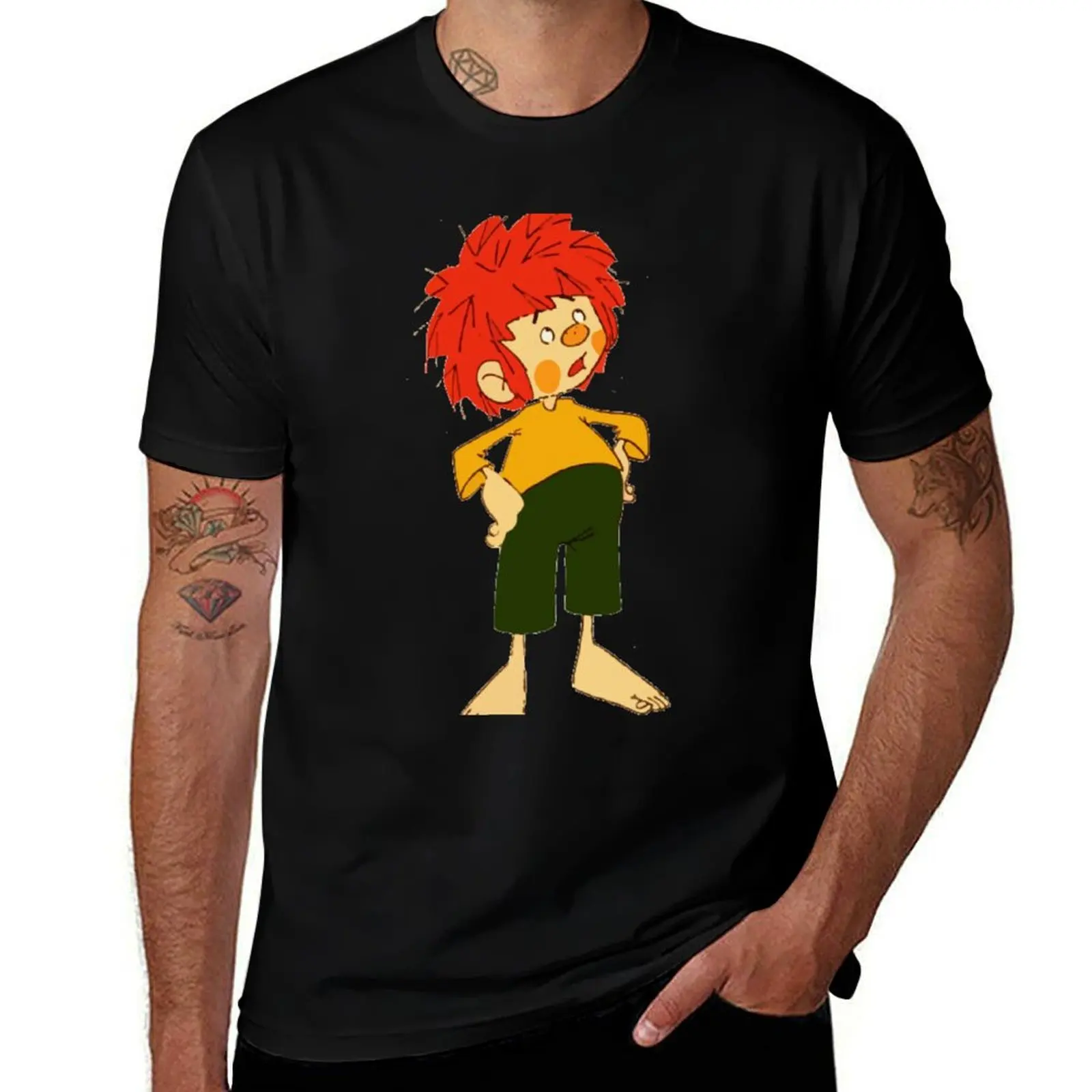 

Pumuckl figur 1983 T-Shirt clothes summer top vintage Short sleeve tee fruit of the loom mens t shirts