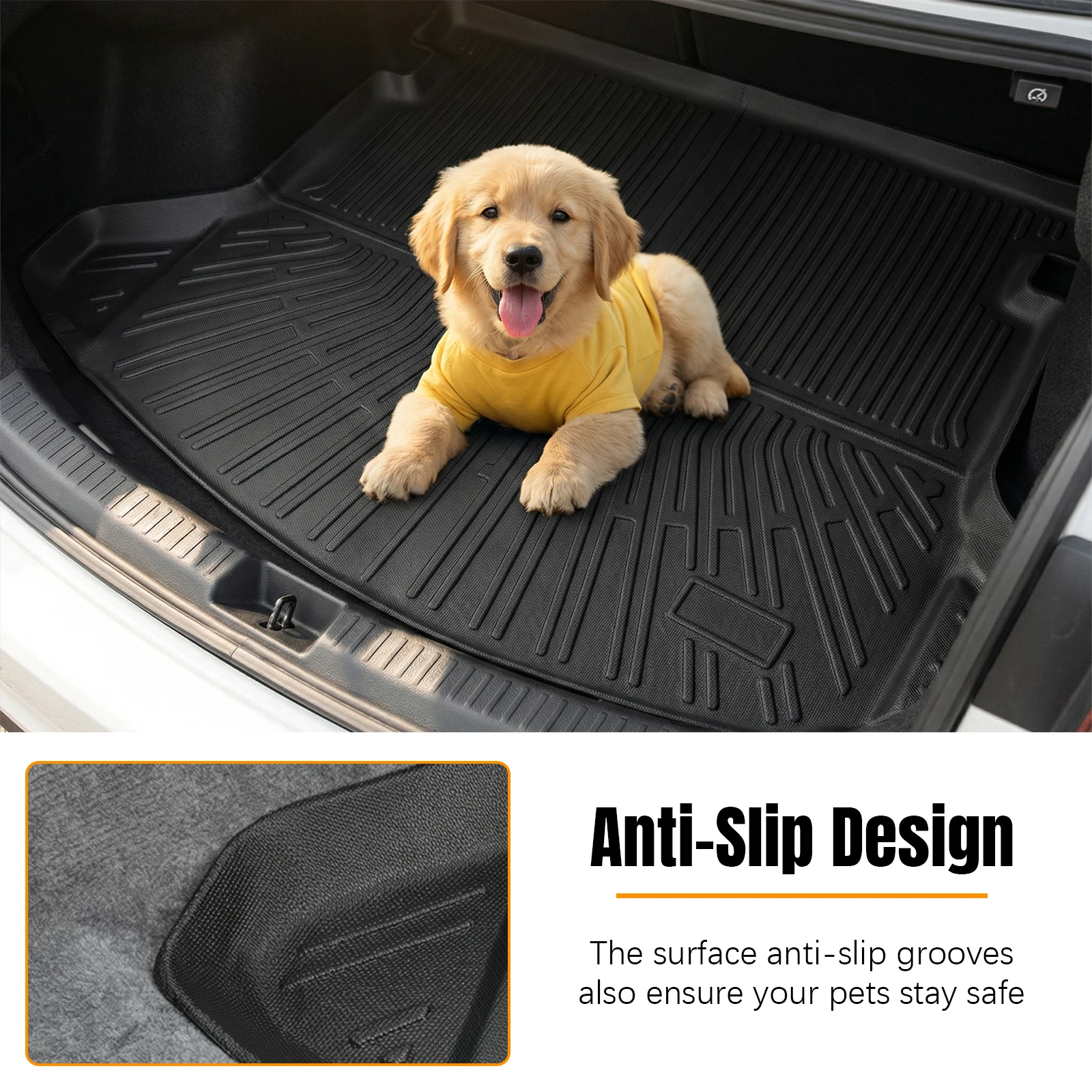 Floor Mats & Trunk Mat & Backrest Mats Car Floor Mats Cargo Liner Trunk Pad Replacement for Mazda CX-5 2017-2025 Accessories view 3