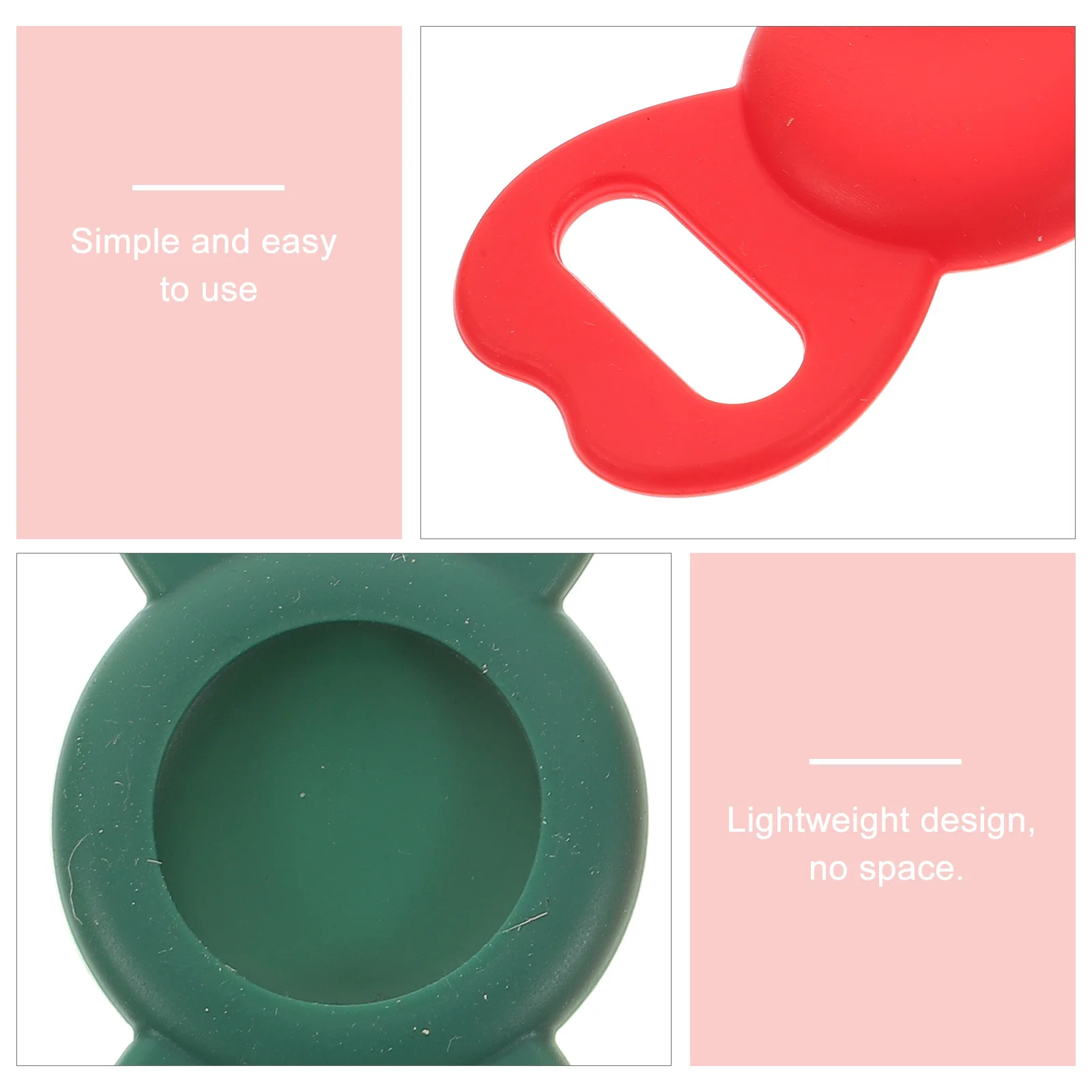 

2Pcs Silicone Protective Cases for Pet Lightweight Durable Small Tracker Covers Portable Anti-Lost Protection