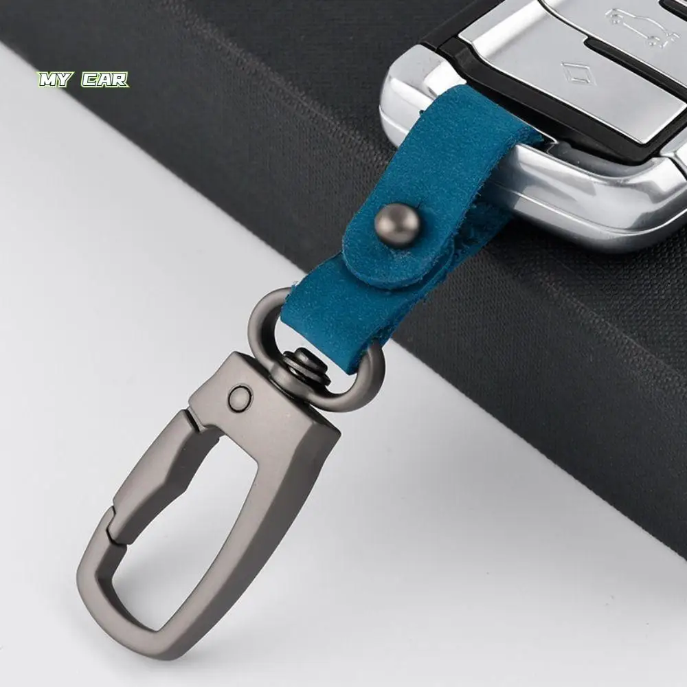 

Styling Key Holder Car Key Buckle Keys Organizer Key Ring Leather Key Chain Matte Buckle Bag Charms Round Buckle Women