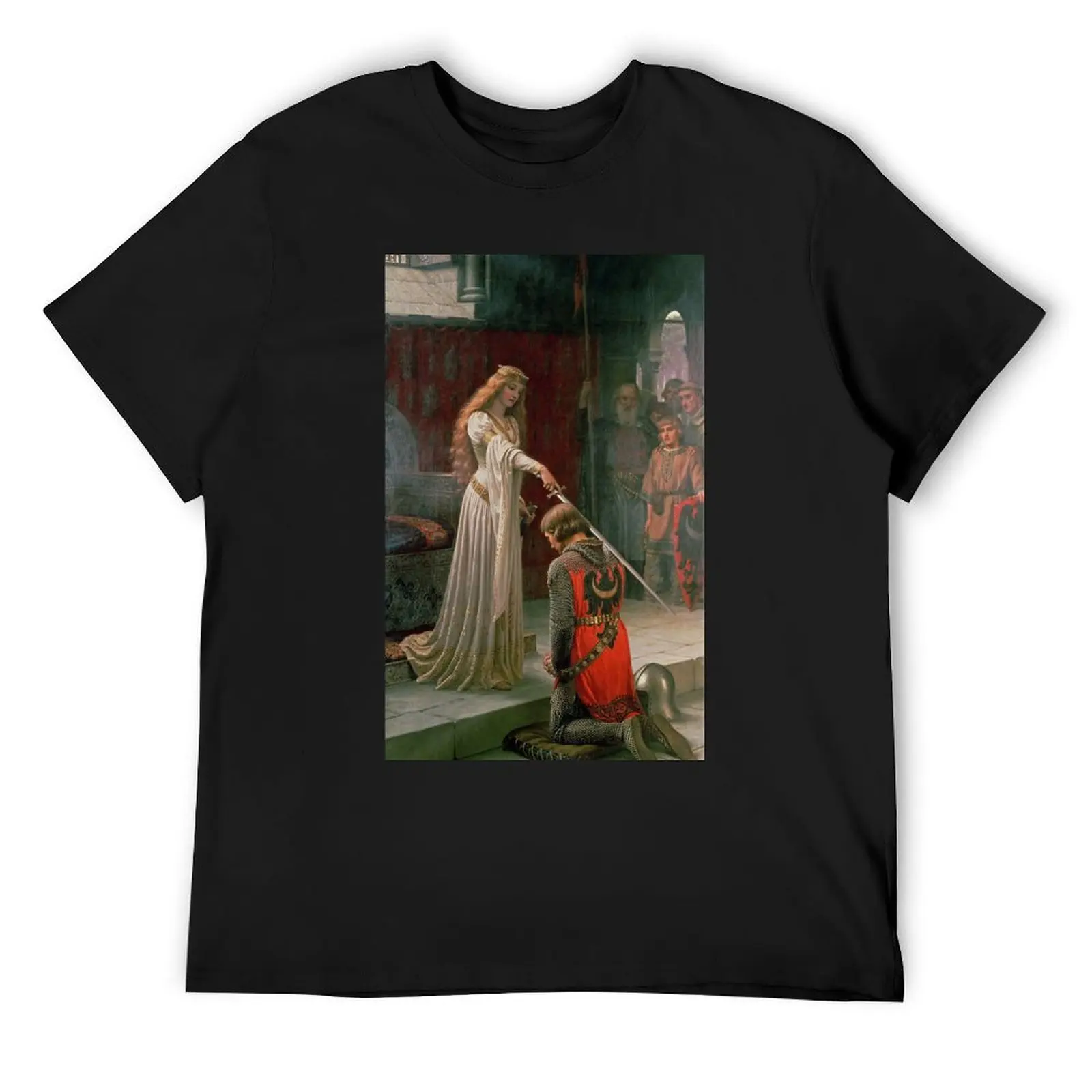 The Accolade (1901) - Edmund Leighton T-Shirt shirts graphic tee quick drying new edition men workout shirt