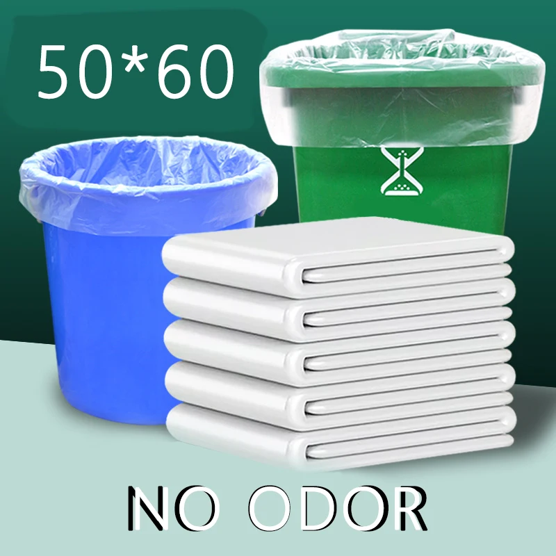 100Pcs Disposable Garbage Bags Household Plastic Waste Bags Kitchen Storage Cleaning Trash Pouches