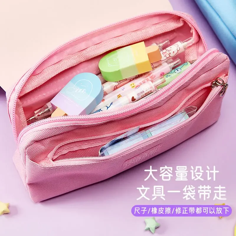 Game Game Impact Nahida Xiao Kazuha School Canvas Pencilcase for Boy Girl Large-capacity Pencil Cases Stationery Cosmetic Bag