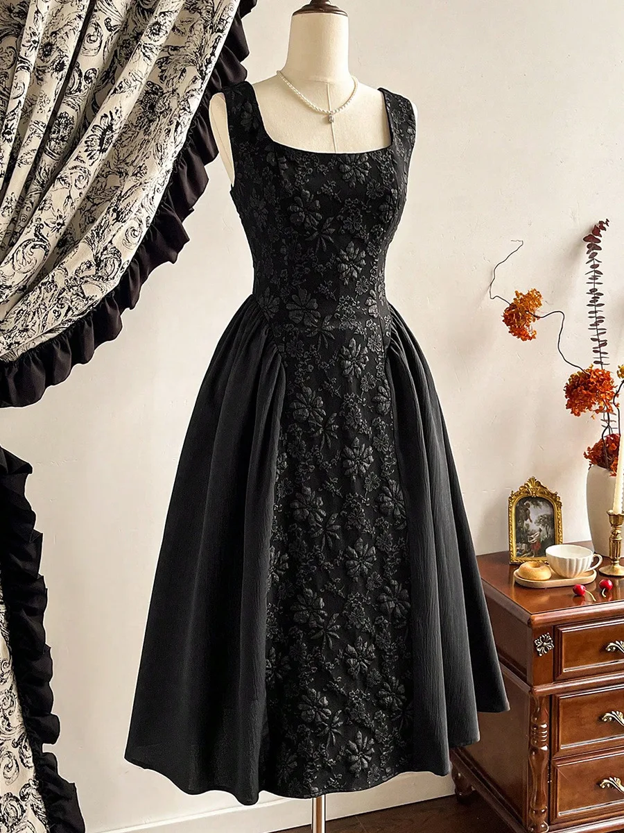 ドレス レディースドレス 女の子 誕生日おめでとう 秋 サテン装飾 ビーズ装飾 ボタン付き コラムバー ディナー 夜のお出かけ ライトラグジュアリー