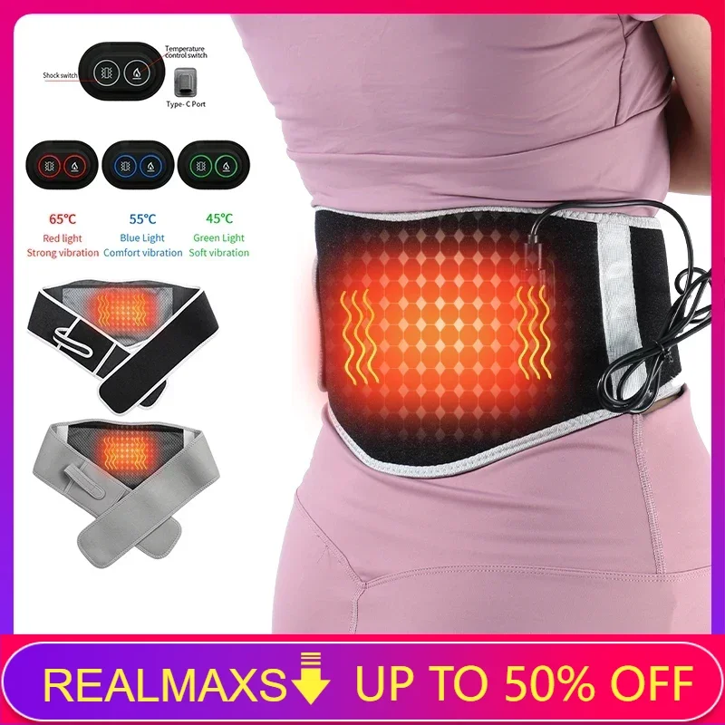 Heating Waist belt pad Electric heat waist back pain USB Back Support Brace Pain Hot Compress Therapy Lumbar