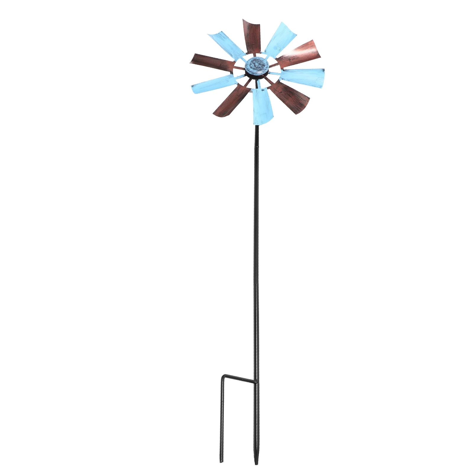 

Cute Rotating Decoration Garden Park Balcony Outdoor Durable Metal Wind Spinner Yard Decorative Large Pinwheel Iron Windmill