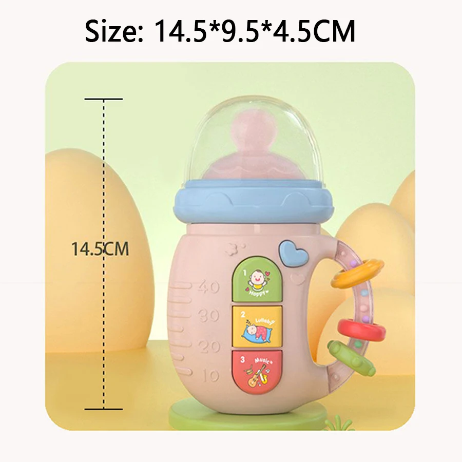 مصاصة الطفل ألعاب خشخيشة تعليمية للتعليم المبكر مع أضواء وموسيقى لتهدئة عواطف الطفل ألعاب خشخيشة لحديثي الولادة