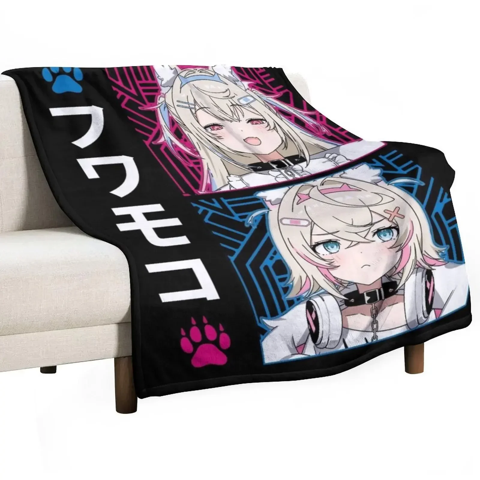 FuwaMoco Advent Throw Blanket warm winter Plaid on the sofa Blankets