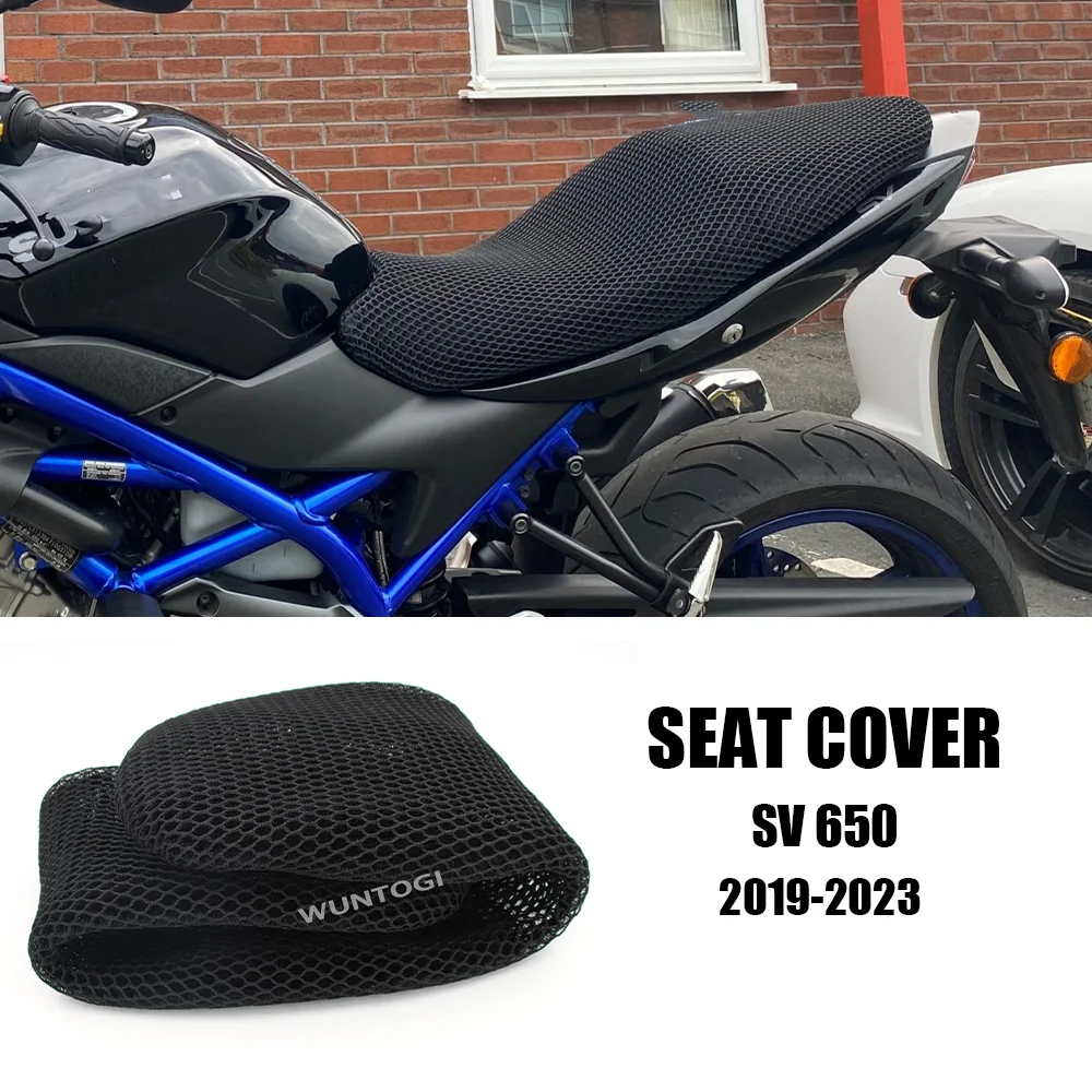 

for Suzuki SV 650 Retrofit parts 2019 - 2023 Air Flow Seat Cover Motorcycle Breathable Seat Protection Cushion SV650 Accessories