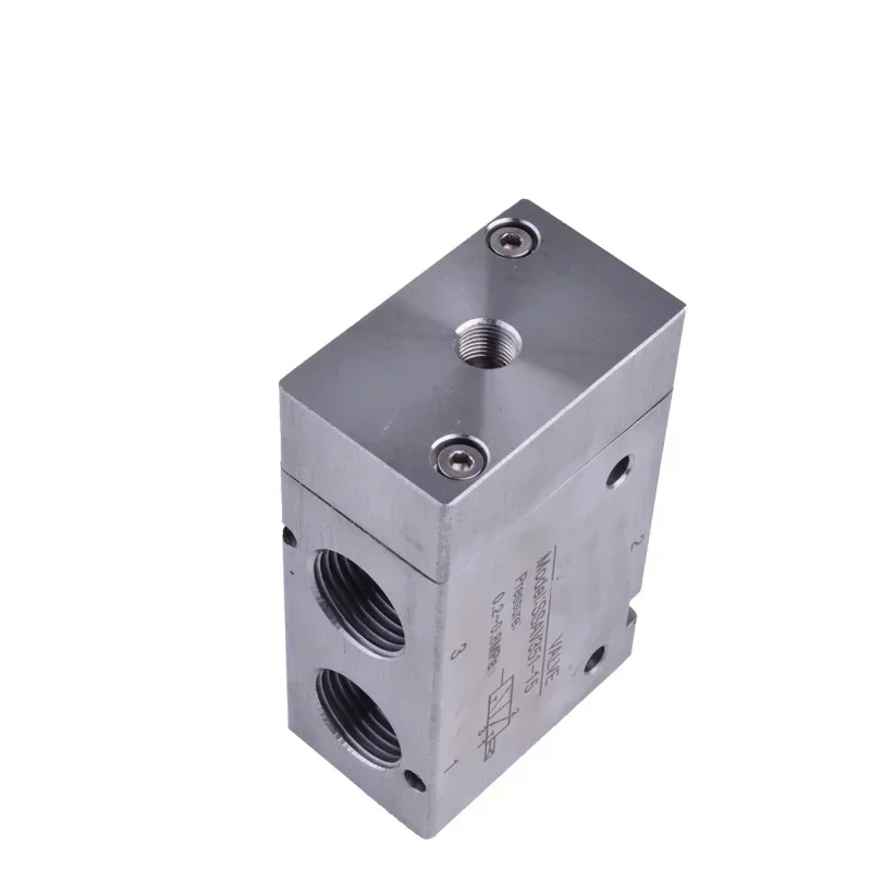 Valvola di controllo pneumatica a 3/2 vie serie 4V Elettrovalvola direzionale in acciaio inossidabile 316 Valvola pneumatica con dimensioni porta 1/2".