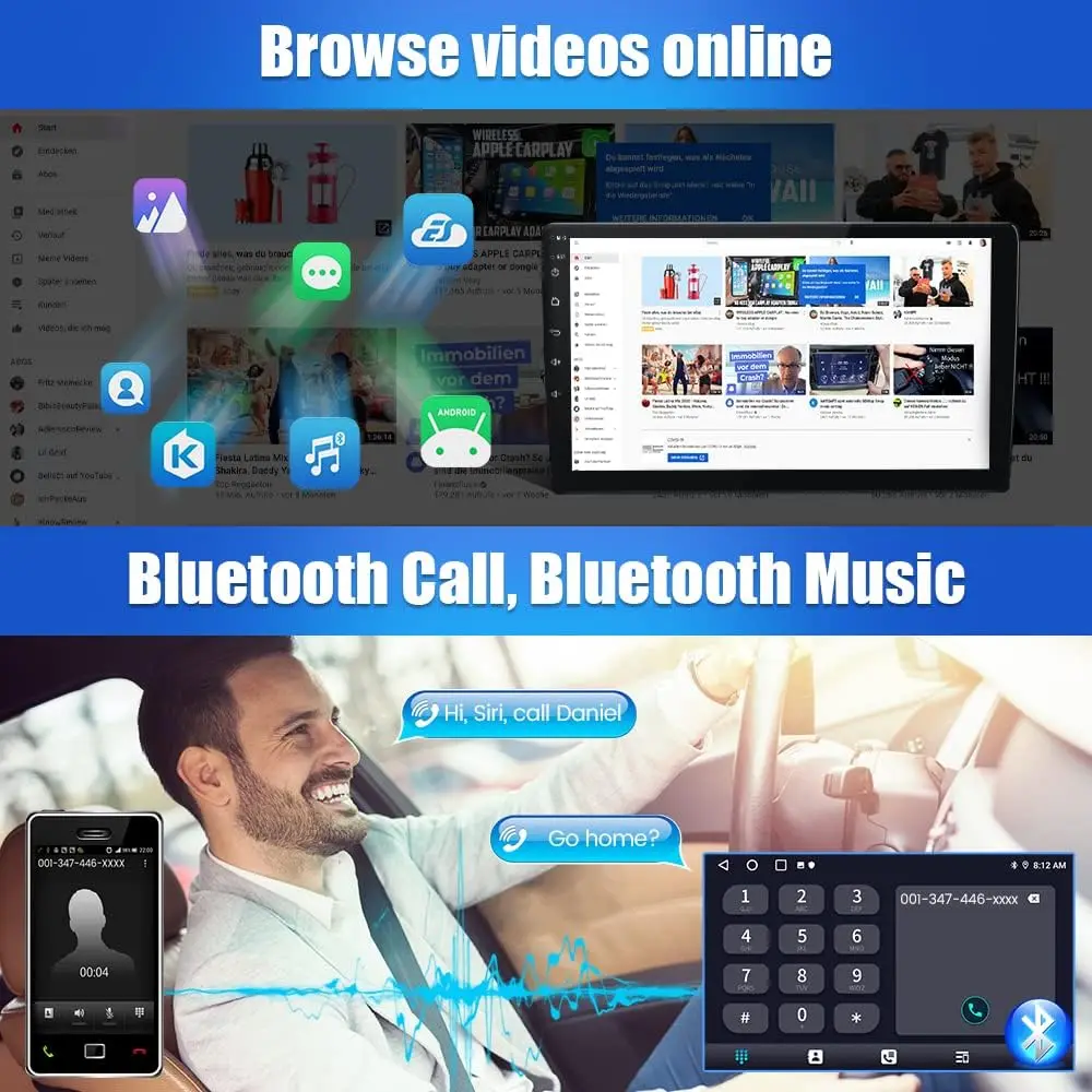 راديو ستيريو للسيارة لسيارة تشيفي سبارك 2013-2015، شاشة لمس 9 بوصة أندرويد 13 مع أندرويد أوتو، كاربلاي، واي فاي، نظام تحديد المواقع العالمي (GPS)، بلوتوث، DSP، SW