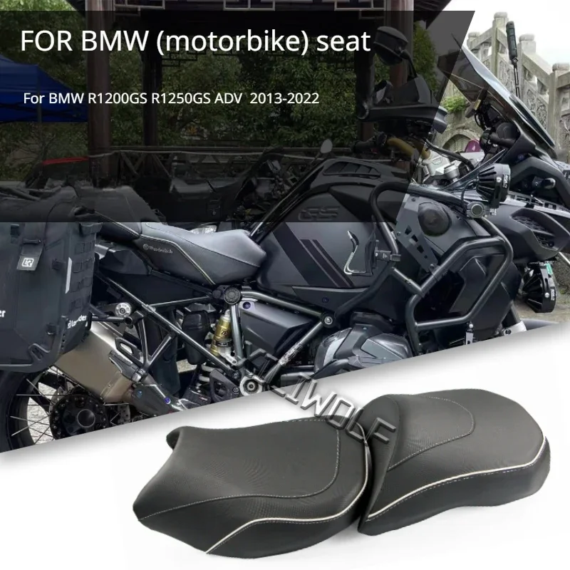 Cuscino del sedile del passeggero anteriore posteriore del motociclo per BMW R1200GS R1250GS ADV Adventure 2013-2023 sedile anteriore del motociclo ribassato