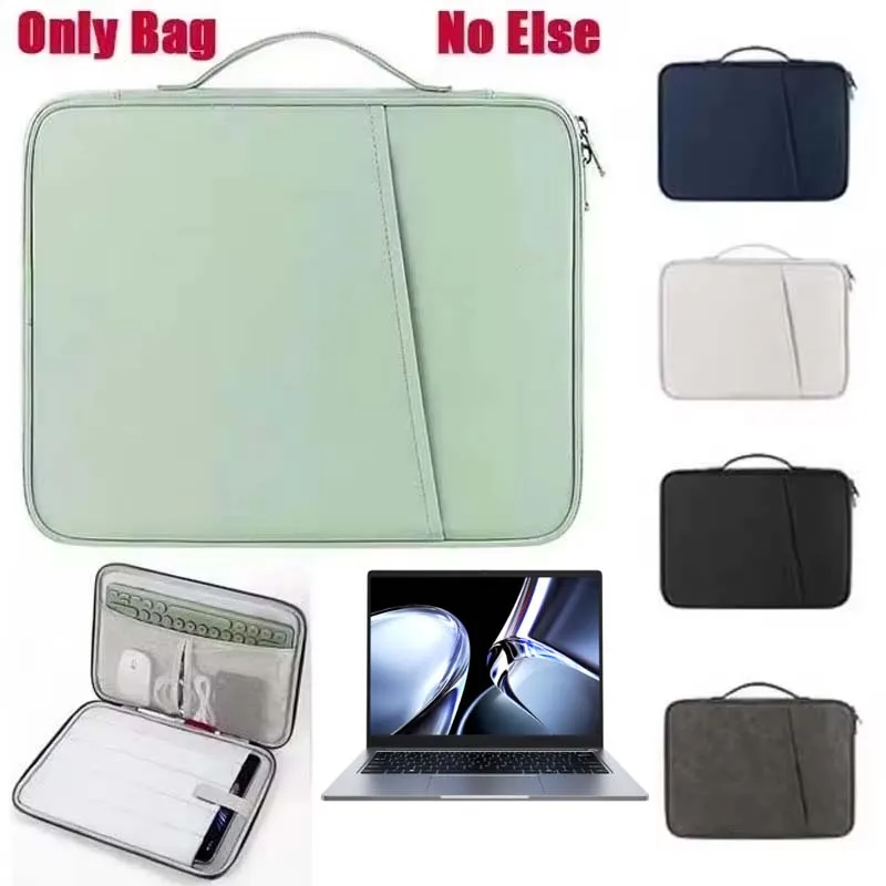 Chuwi Unibook CoreBook Air 14 インチラップトップハンドルバッグ収納ポーチ防水スリーブポケットマウスキーボードキャリーケース用