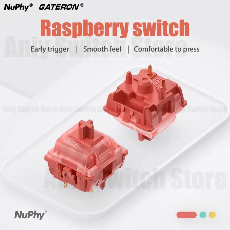 Gateron NuPhy Raspberry Switches Factory Lubrication Linear 5pins