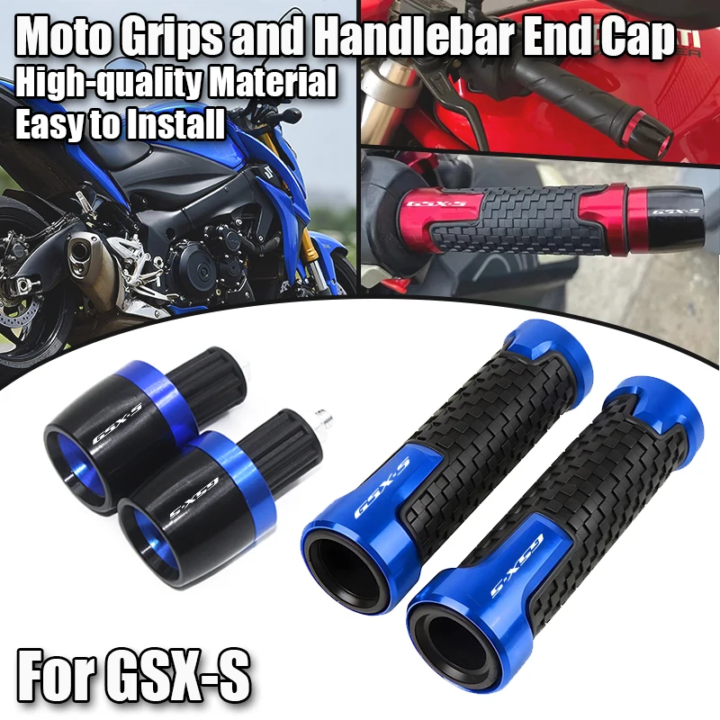 For GSX-S GSXS 125 150 750 1000/F/ABS GSX-S125 GSX-S750 GSX-S1000 Motorcycle Handlebar Grips Handle Grip Ends Plug Slider Caps