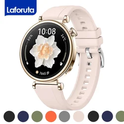 Huawei için silikon kayış izle GT4 41mm spor yumuşak bant nefes bileklik için huawei izle gt 4 46mm erkekler kadınlar 18mm 22mm