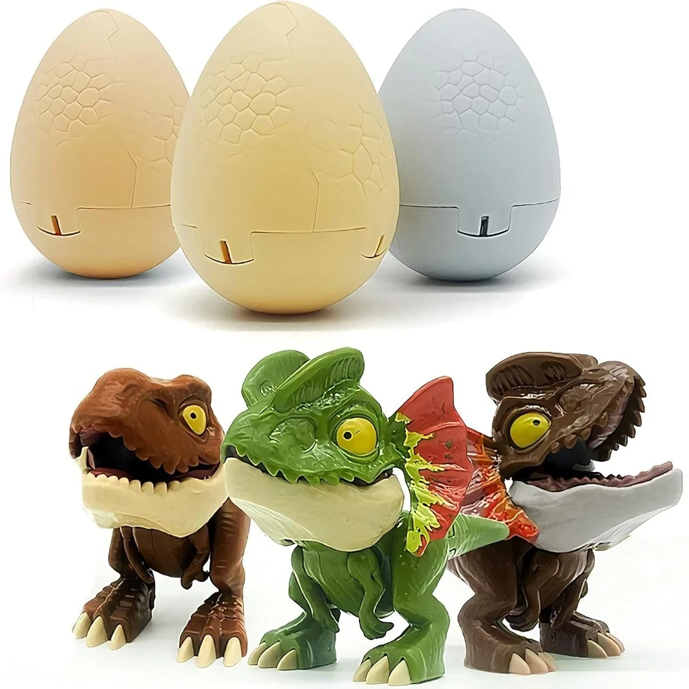 

Children'S Toy Deformation Dinosaur Egg Cute Bite Finger Bite Finger T-Rex Blind Box Simulation Animal Model Hatching Dino Egg