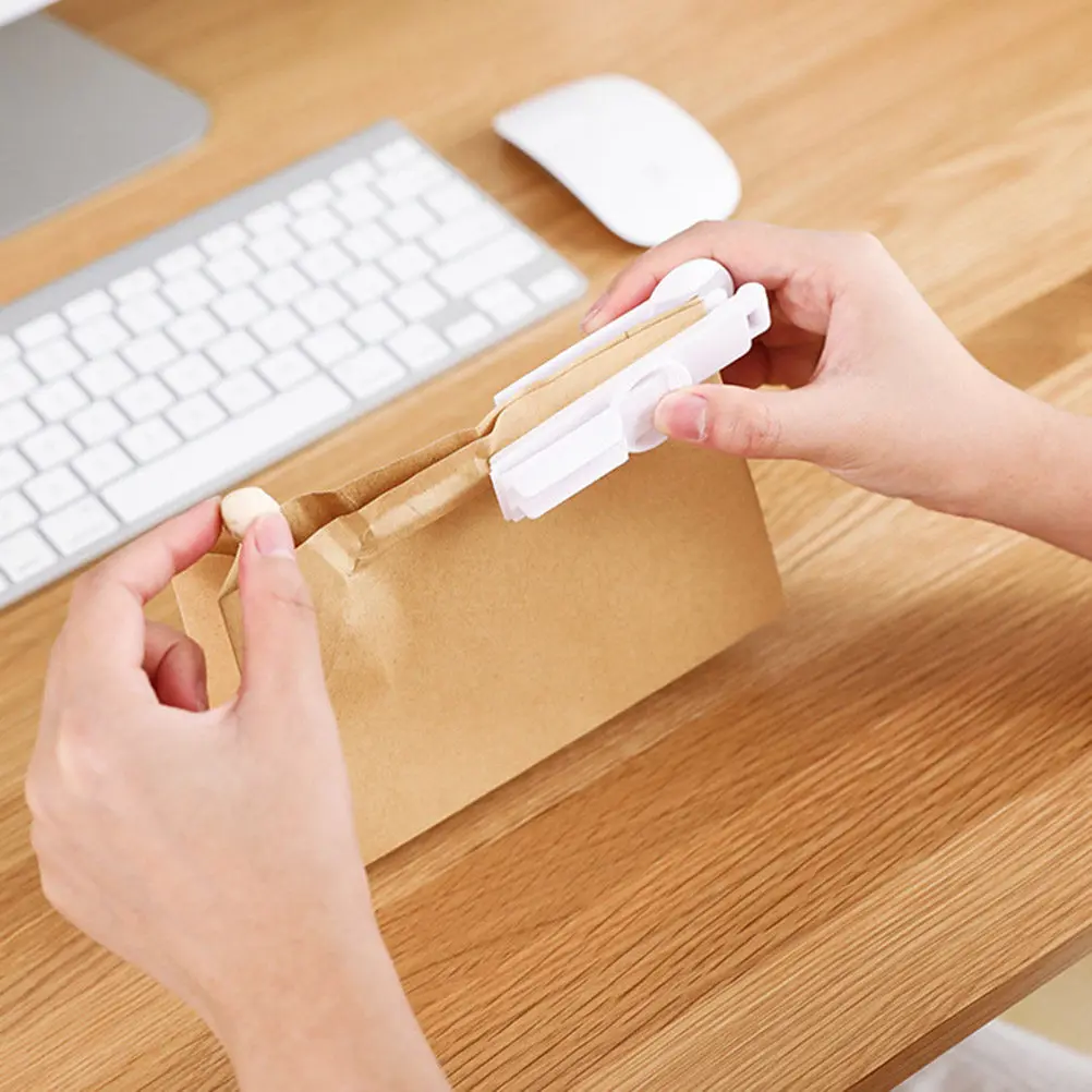 

Набор из 5 пластиковых зажимов для пакетов, герметичные клипсы для сохранения свежести продуктов, для кухни, дома, общежития, для хранения еды