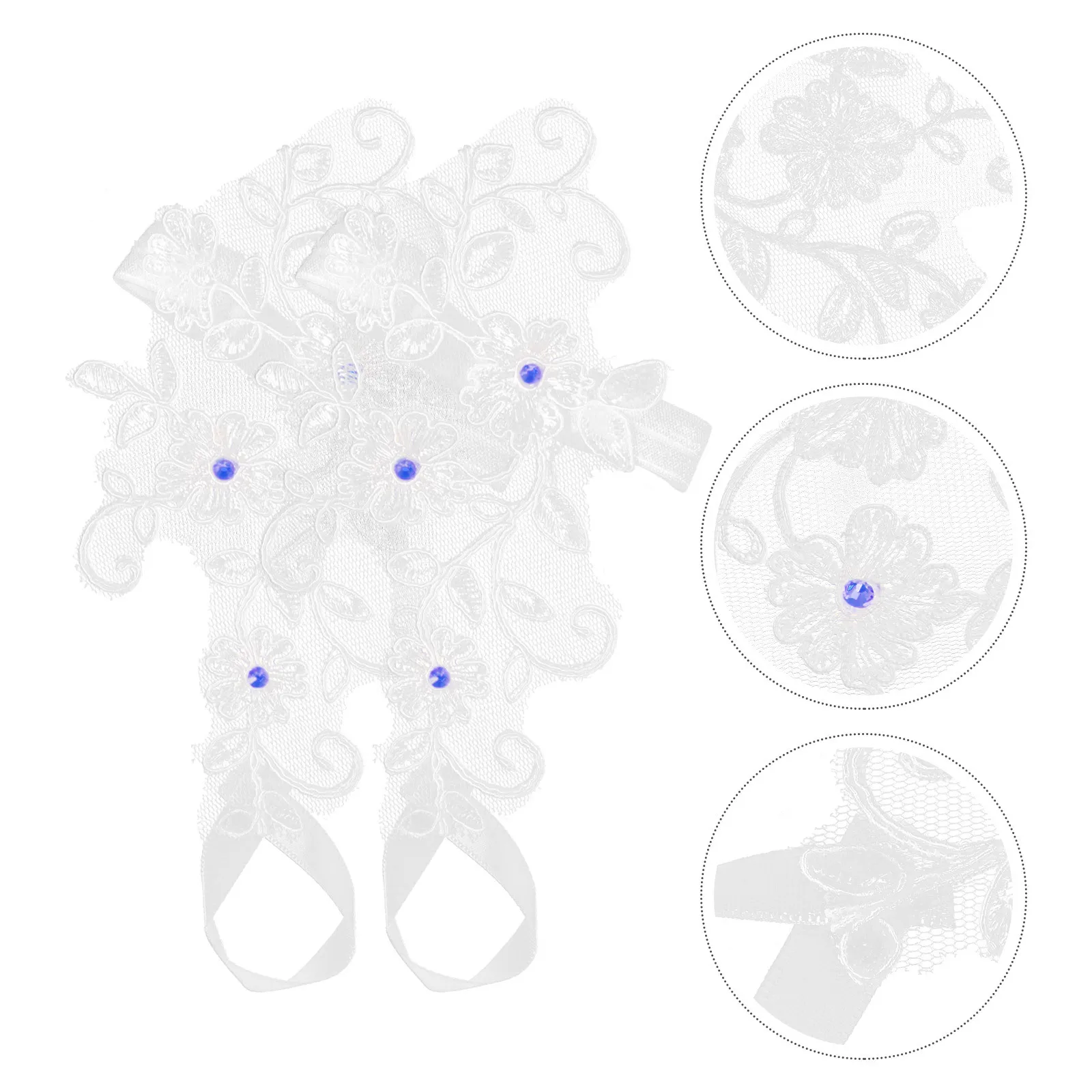 

1Pair Lace Barefoot Sandals Bridal Wedding Foot Jewelry Anklets Elegant Beach Party Decoration Foot Jewelry Barefoot Sandals