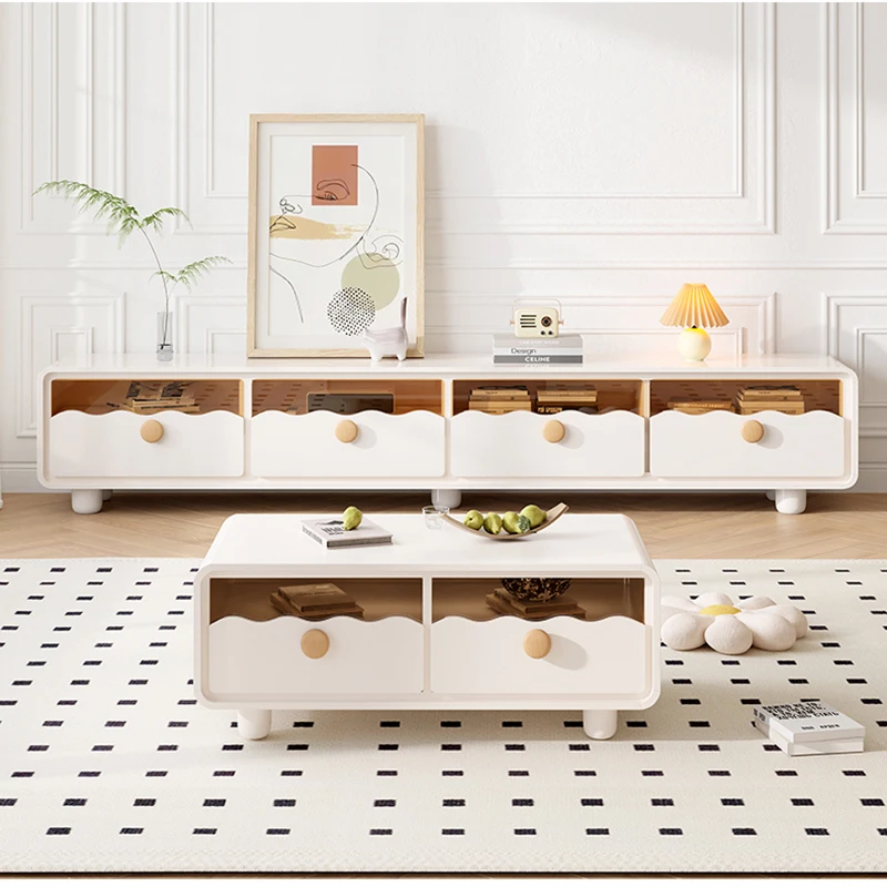 

White Living Room Tv Stands Modern Monitor Drawers Minimalist Display Tv Table Organizer Hallway Muebles Para Tv Home Furniture