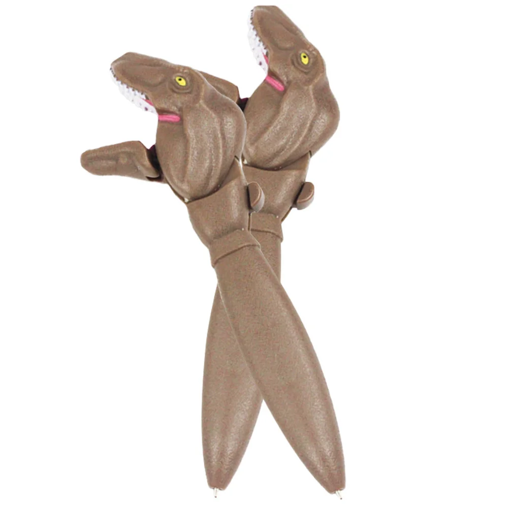 

2Pcs Creative Dinosaur Ballpoint Pen Multi-Function Portable Writing Pen Stylish Gift Educational Supplies Convenient