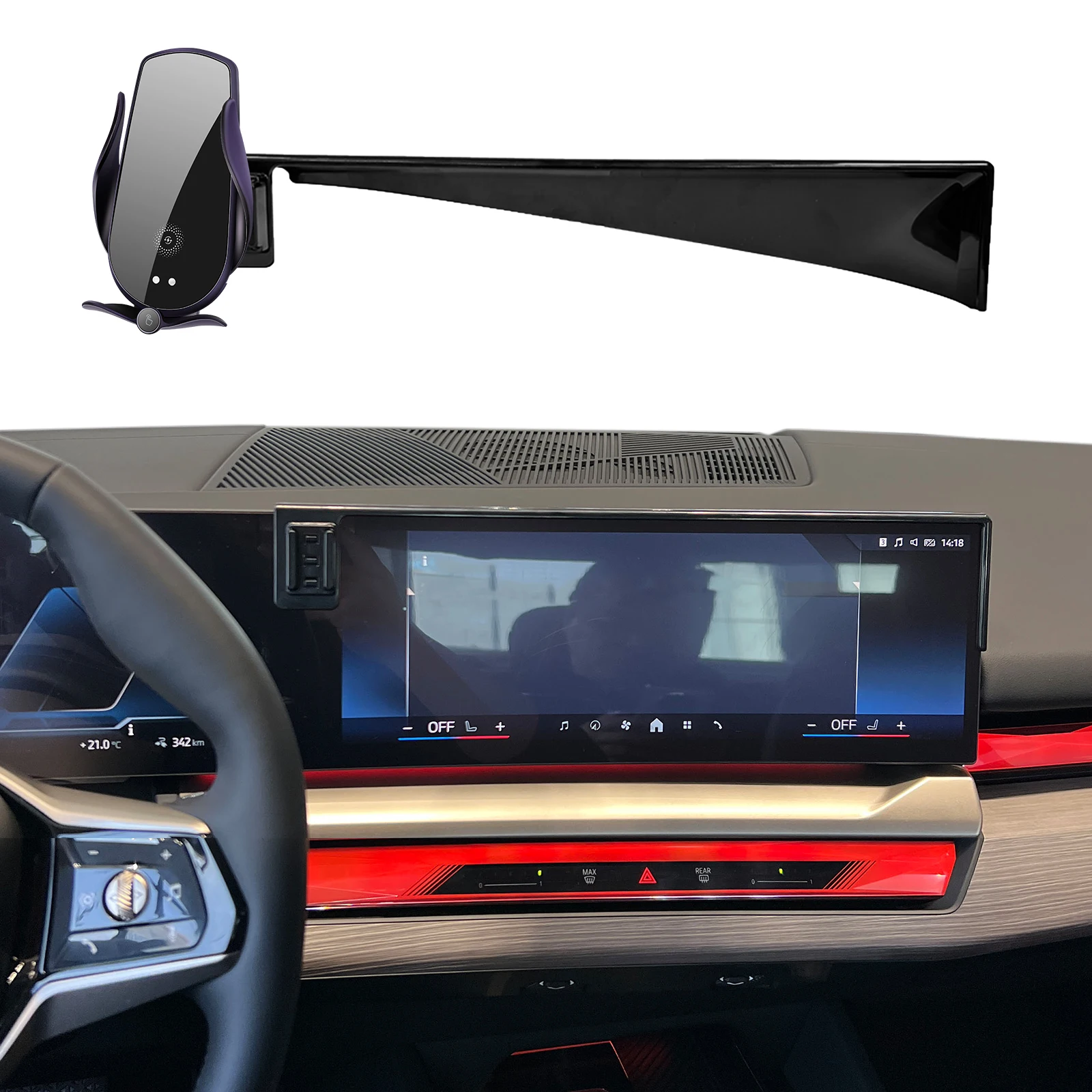 

for BMW 5 Series i5 2024 2025 G60 Phone Holder Screen Fixed Navigation Bracket Base Wireless Charging Accessories