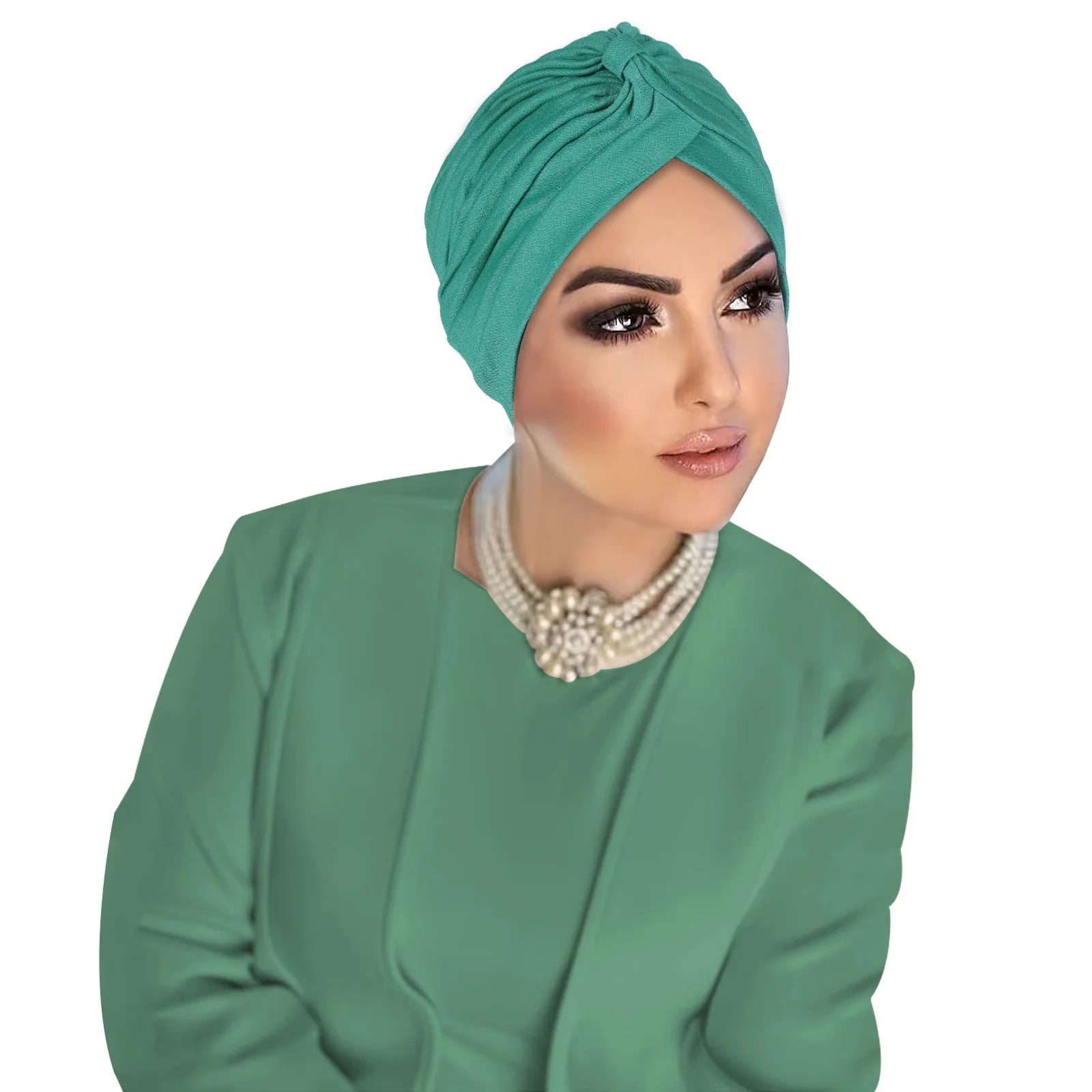 

Women Muslim Twist Turban Beanies Bonnet Soft Knotted Ruffle Headscarf Female Hijab Indian Hats Cancer Chemo Cap Turbante Mujer