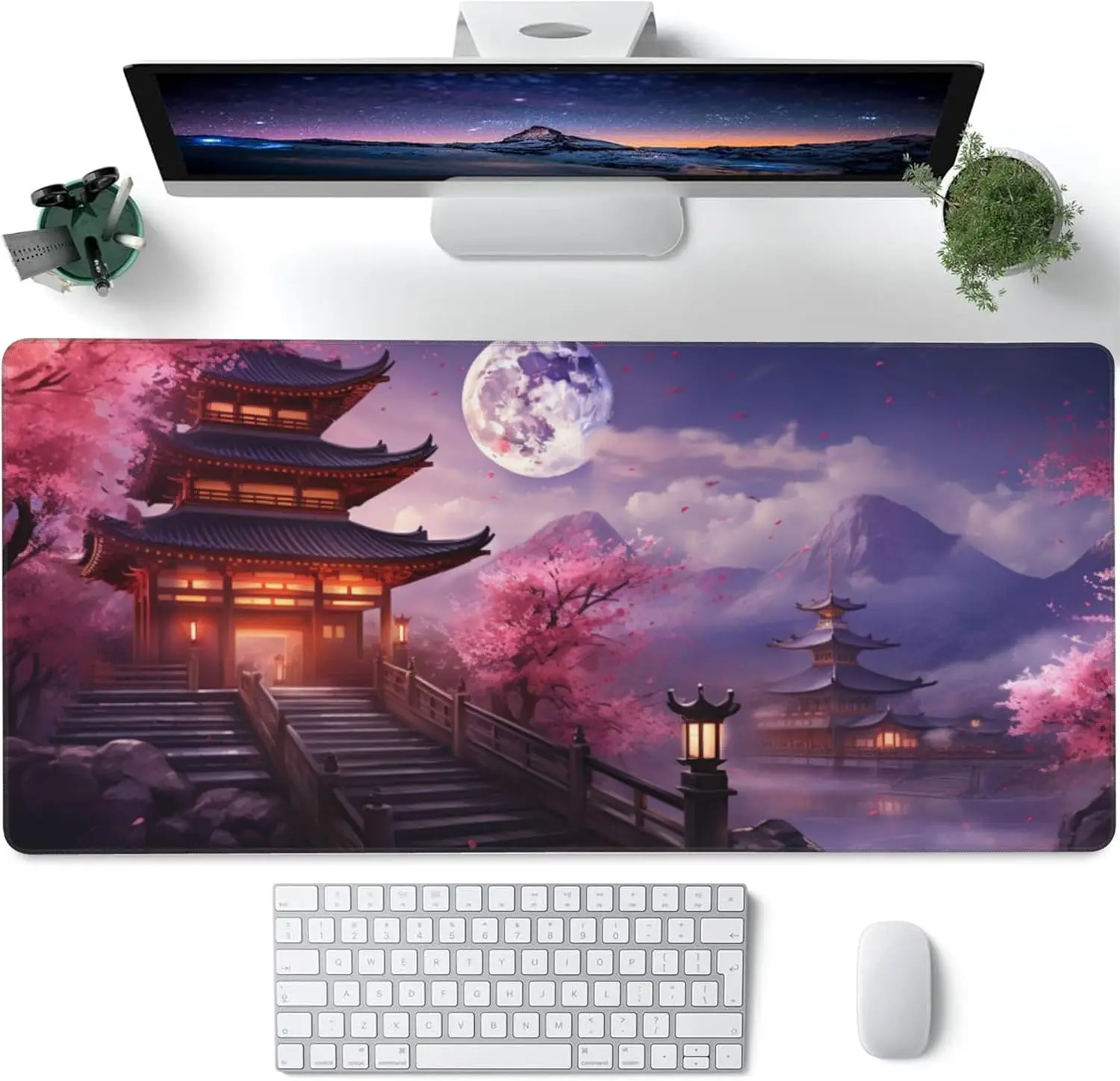 Anime Beautiful Scene Large Size Non-slip Rubber Mouse pad XXL Computer Gaming accessories Keyboard Desktop Decor Mat for Office