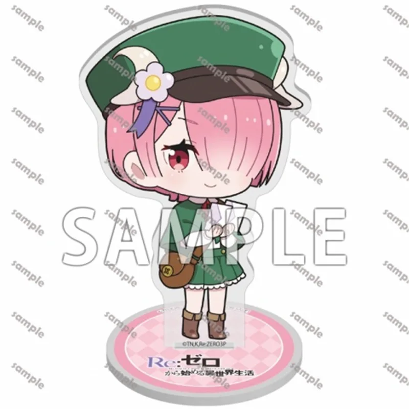Mini Anime Re: From Zero The Formula Acrylic Stand for The Third Season Rem Q Statue Ram Cut Doll Anna Figure Desk Ornamets Toys