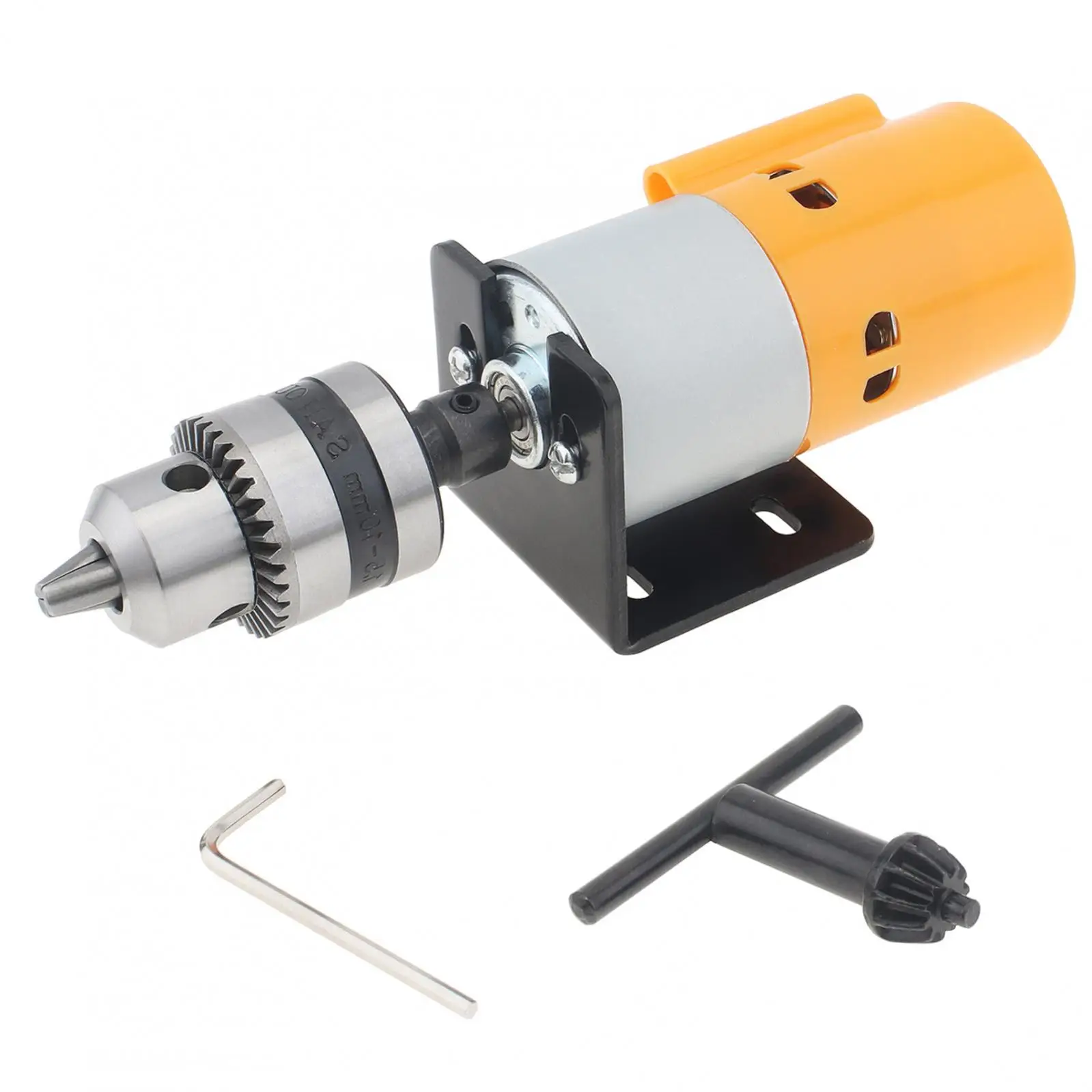 12V/24V 775 DC Motor DIY Bench Drill1.5-10mm B12 Chuck Table Drills Mounting Bracket Connecting Rod for Milling Polishing