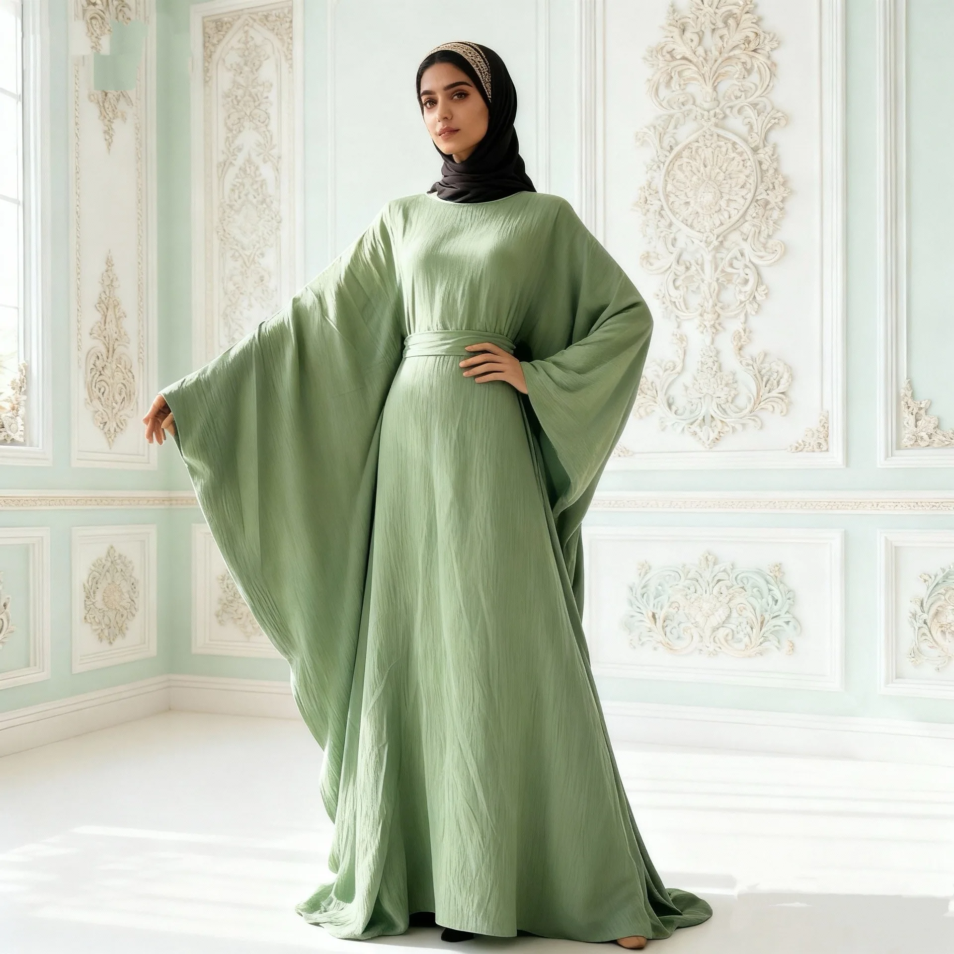 

Ramadan Muslim Kaftan Abaya Dress Women Dubai Fashion Gowns Outfits African Maxi Dress Boubou Robe Djellaba Party Femme Vestidos