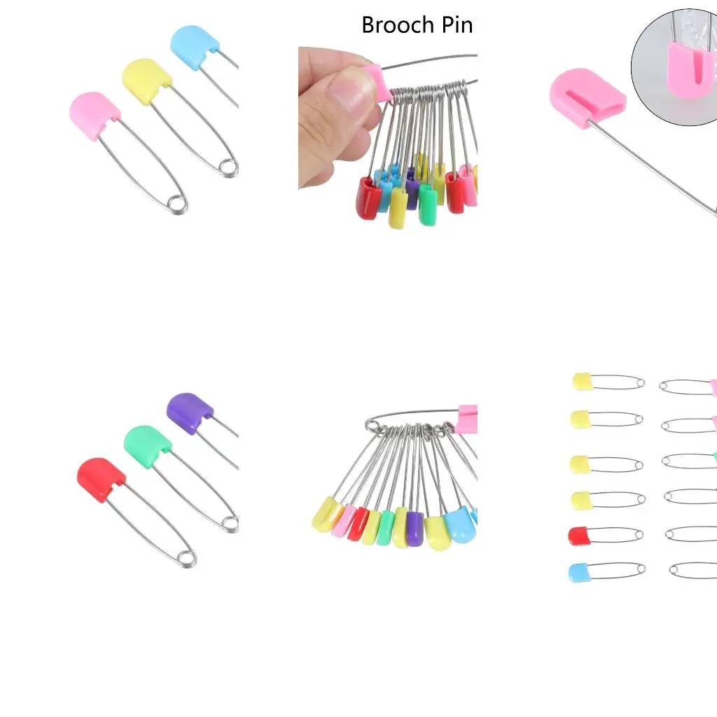 12 pcs Colors Safety Locking Baby Cloth Nappy Diaper Craft Pins