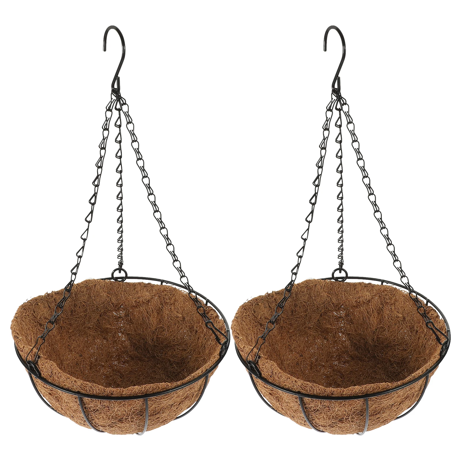 

Hanging Planter Coconut Fiber Plant Pots 25CM Diameter Brown Color Use Vertical Garden Decor