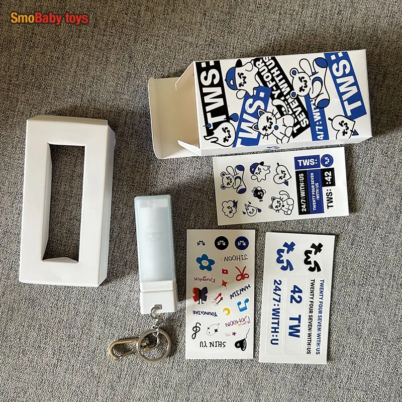 

Kpop TWS Mini Lightstick Keychain Scalable LED Luminous Hand Light SHINYU DOHOON YOUNGJAE HANJIN JUNYONG Fans Collection Gift