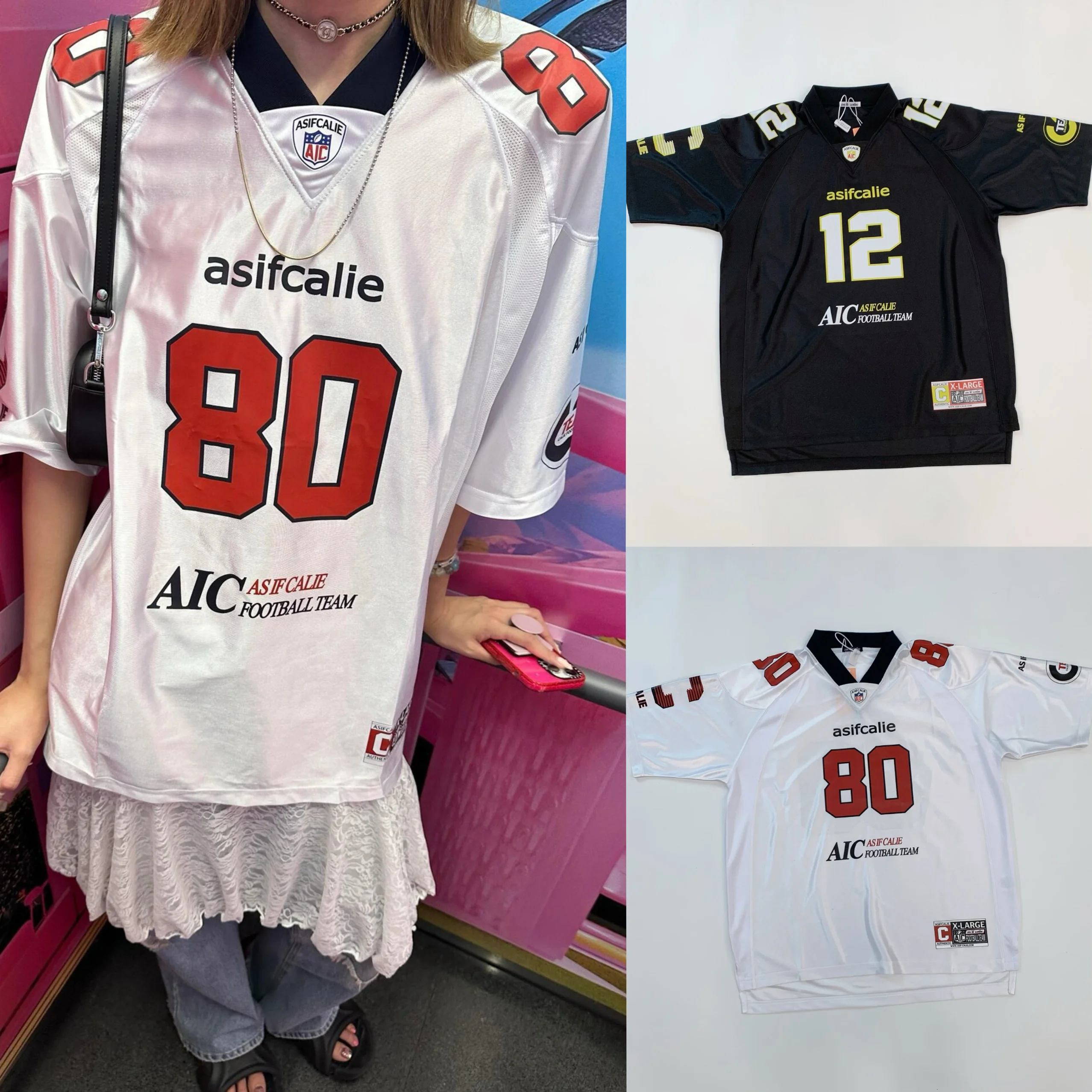 

Minji College Sle Digital Me Splicing ort Sve T-irt Casual Oversize Youthful Pattern Color Blo V-Ne Summer Top