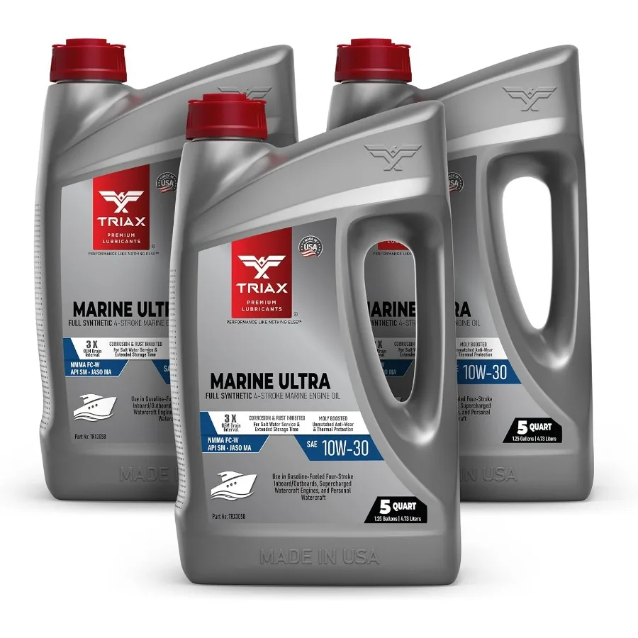 

Полностью синтетическое 4-тактное моторное масло Marine Ultra 10W30 NMMA FCW JASO MA Для всех внутренних подвесных двигателей Персональные водные транспортные средства и судей
