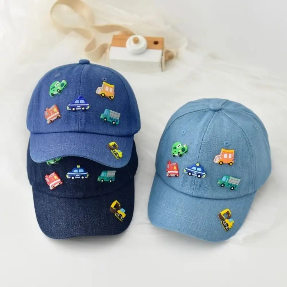

Lightweight Cartoon Children Sports Hats Vehicles Pattern INS Kids Baseball Caps Cute Soft Baby Sun Visor Hat School Use