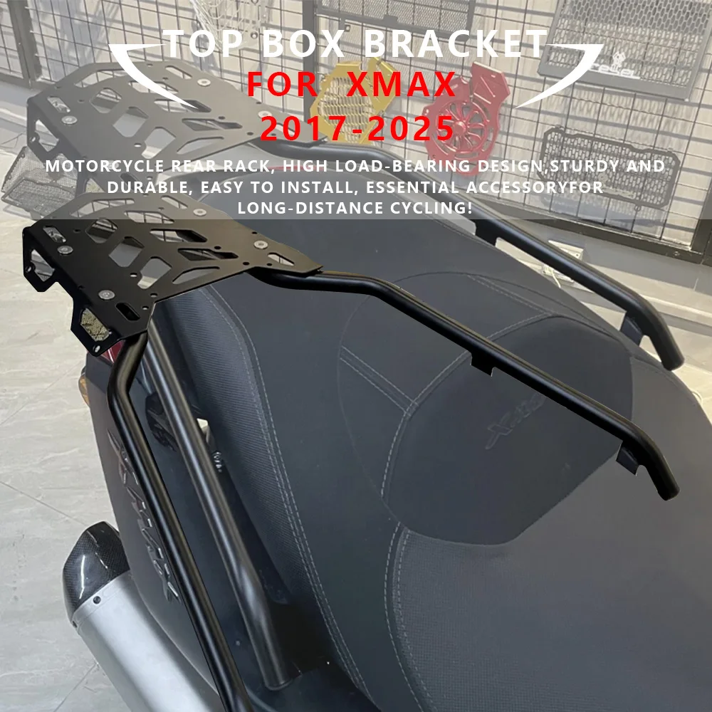 MTKRACING For YAMAHA XMAX 2017-2025 Motorcycle Rear Luggage Rack Cargo Top Case Bracket Holder Thickened Luggage Rack
