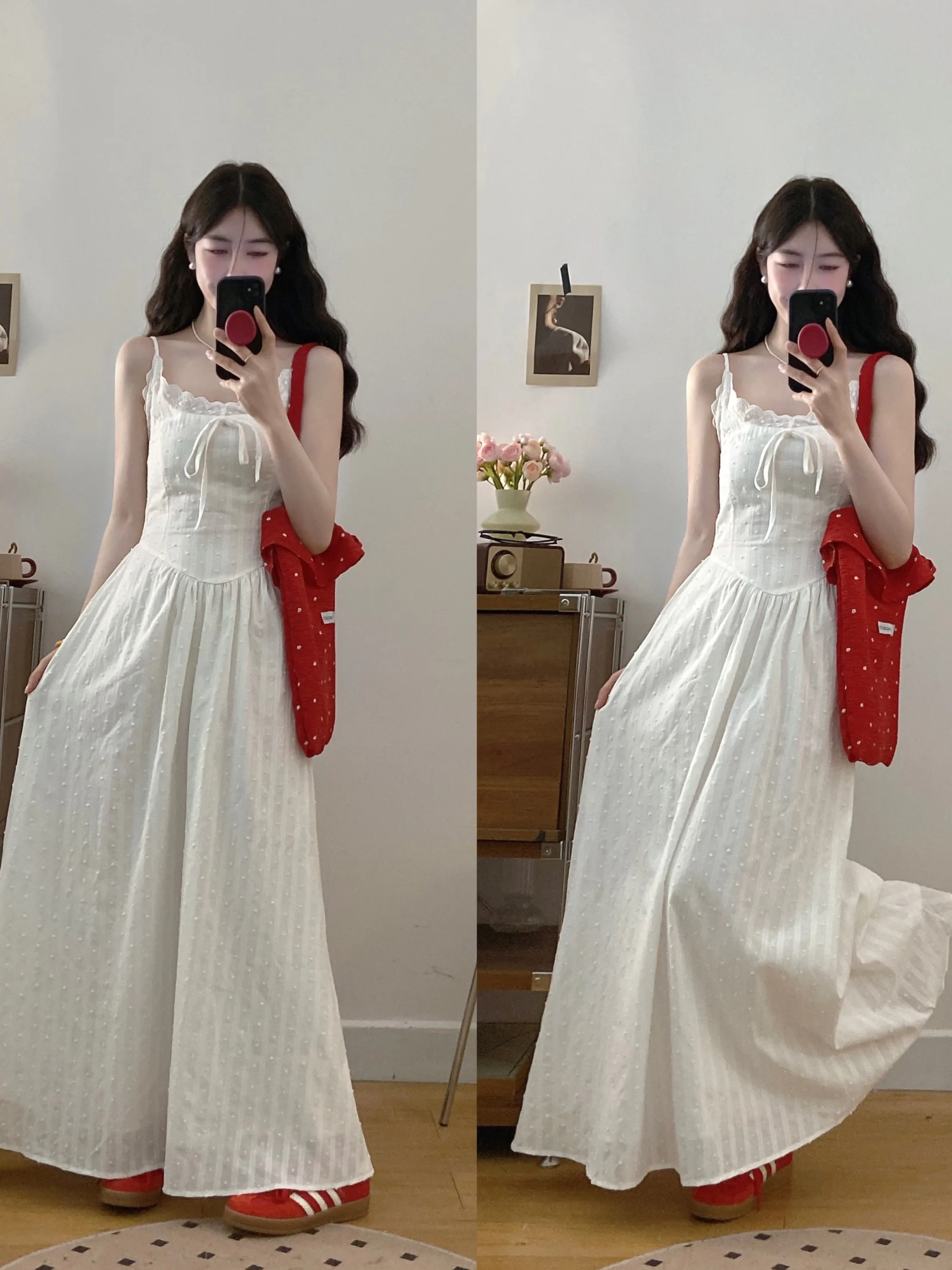 

Женское макси-платье больших размеров с вышивкой, оборками и воротником-халтер, в отпускном стиле, стройнящее, с цветочным узором, А-силуэт