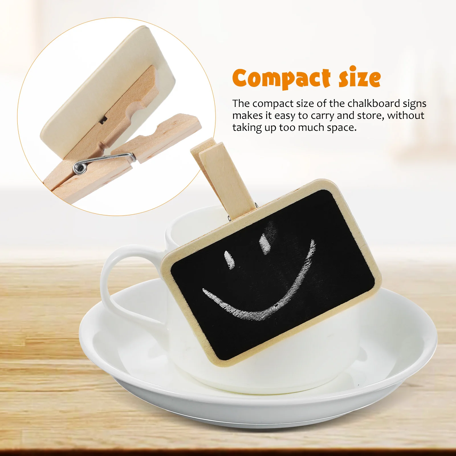 20 Pcs Small Blackboard Clip Signs for Racks Chalk Clips Table Decorations Party Chalkboards Mini