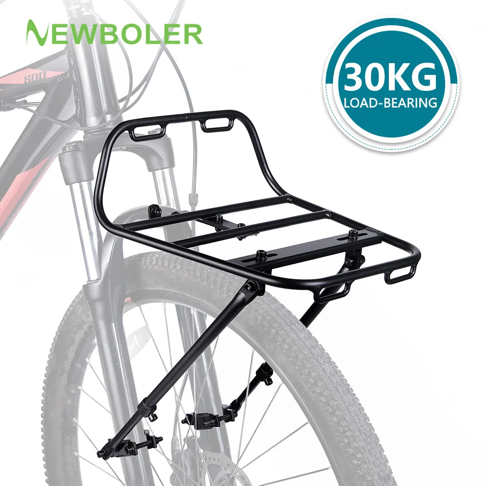 

NEWBOLER MTB Aluminum Alloy Bicycle Front Rack Carrier Panniers Bag Luggage Shelf Bracket Trunk For Bicycle Accessories