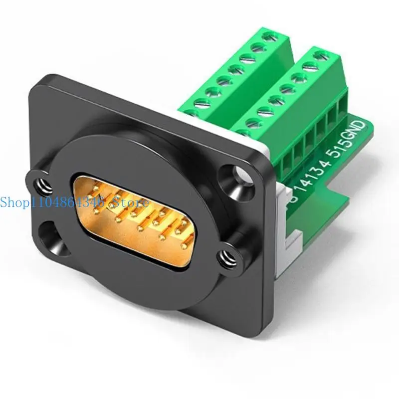 652F DB9Pin VGA Panel Mount Module With Included Screws HDB15 Option Quick Connection