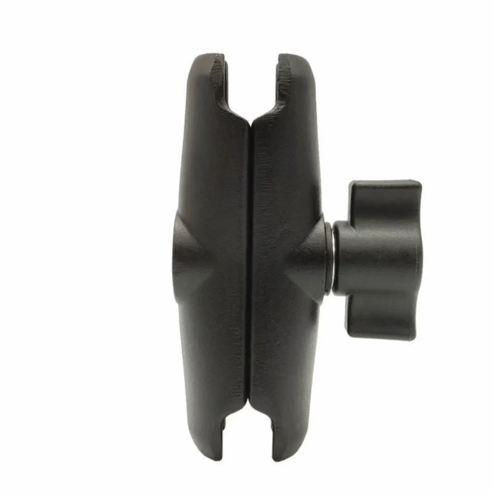 Aluminum Alloy Double Socket Ram Mount 1 Inch 25mm Ball Adjustable Length Action Camera Support Clamp Black New Design