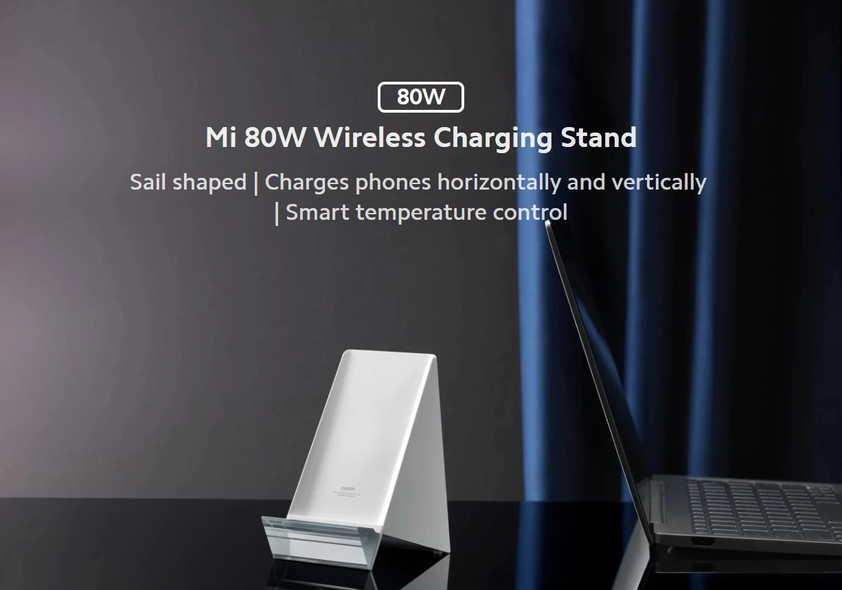 Suporte original do carregador sem fio Xiaomi 80W para Xiaomi 11 Pro Ultra 5000mAh 36 Minutos Totalmente 100% Carregado