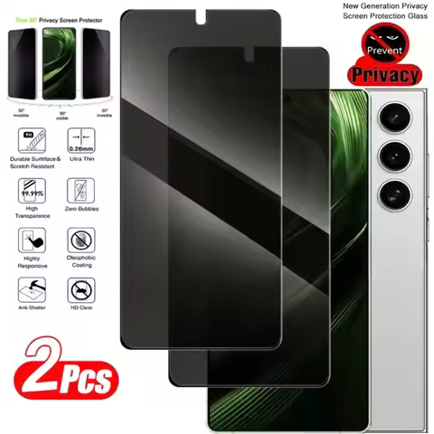 2Pcs Anti-Spy Screen Protectors for Samsung Galaxy S24 S25 Ultra S21 S23 Plus S25 Edge S23 S20 FE Anti Peeping Tempered Glass