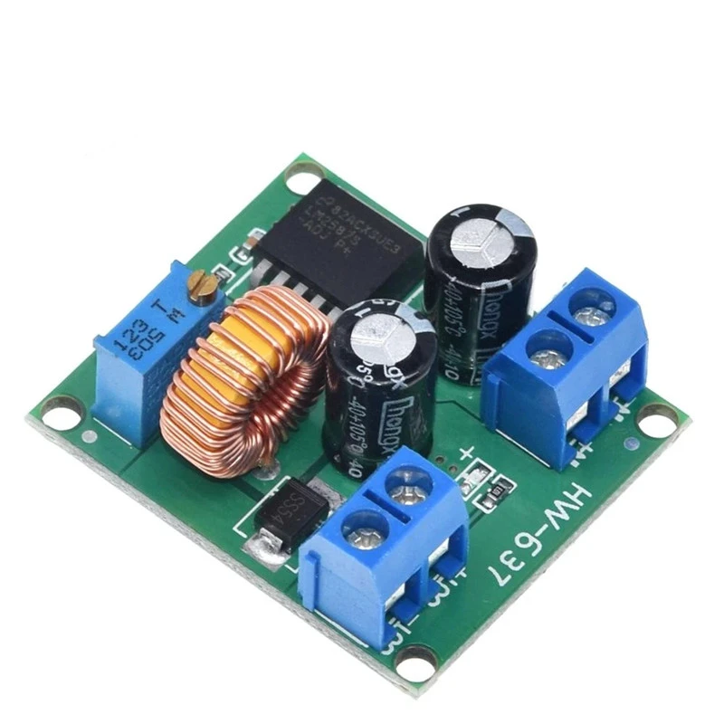 DC adjustable boost module LM2587 high power boost stabilized power supply board 3V5V12V to 19V24V30V36V