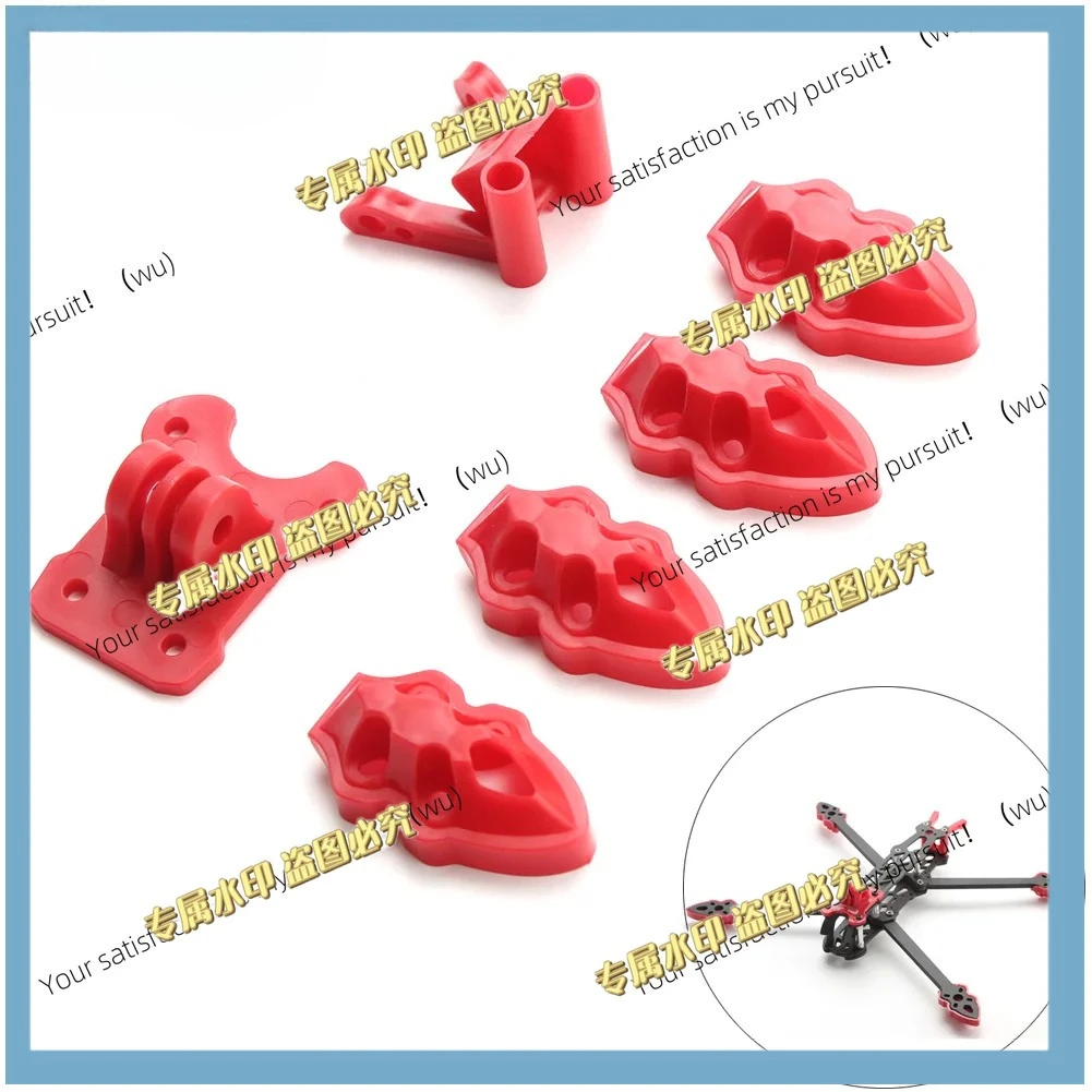 5pcs 5/6/7/8/9-inch HD FPV carbon fiber racks with plastic cement motor antenna bases