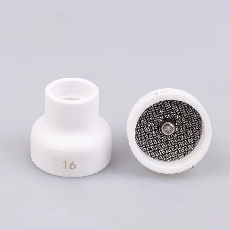 4pc Tig Welding 1.6/2.4/3.2mm White Ceramic Nozzle Alumina Cup Kit Torches Wp17 18 26 Stubby Collets Body Gas Lens Set