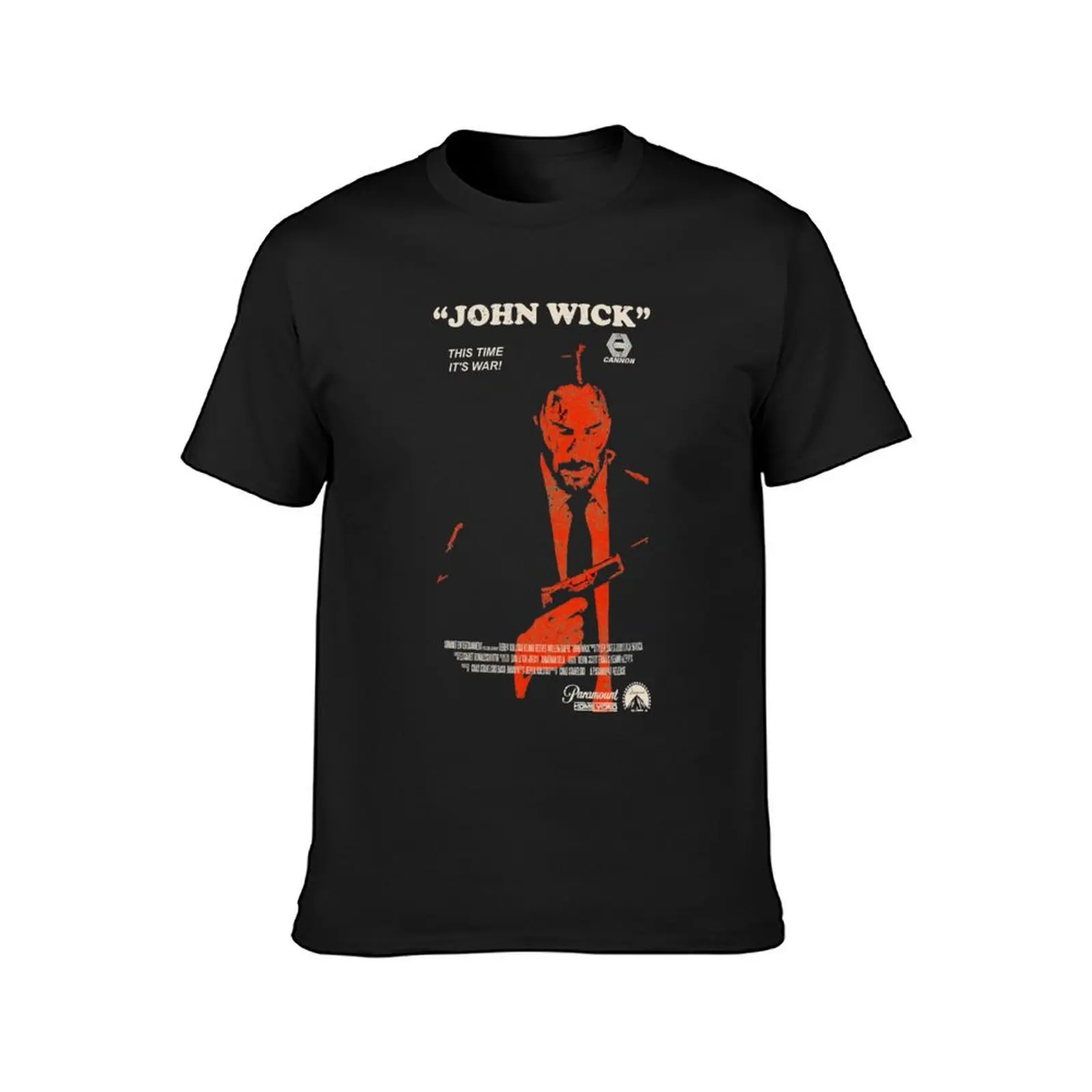 John Wick VHS T-Shirt boys whites funnys customs Men's clothing