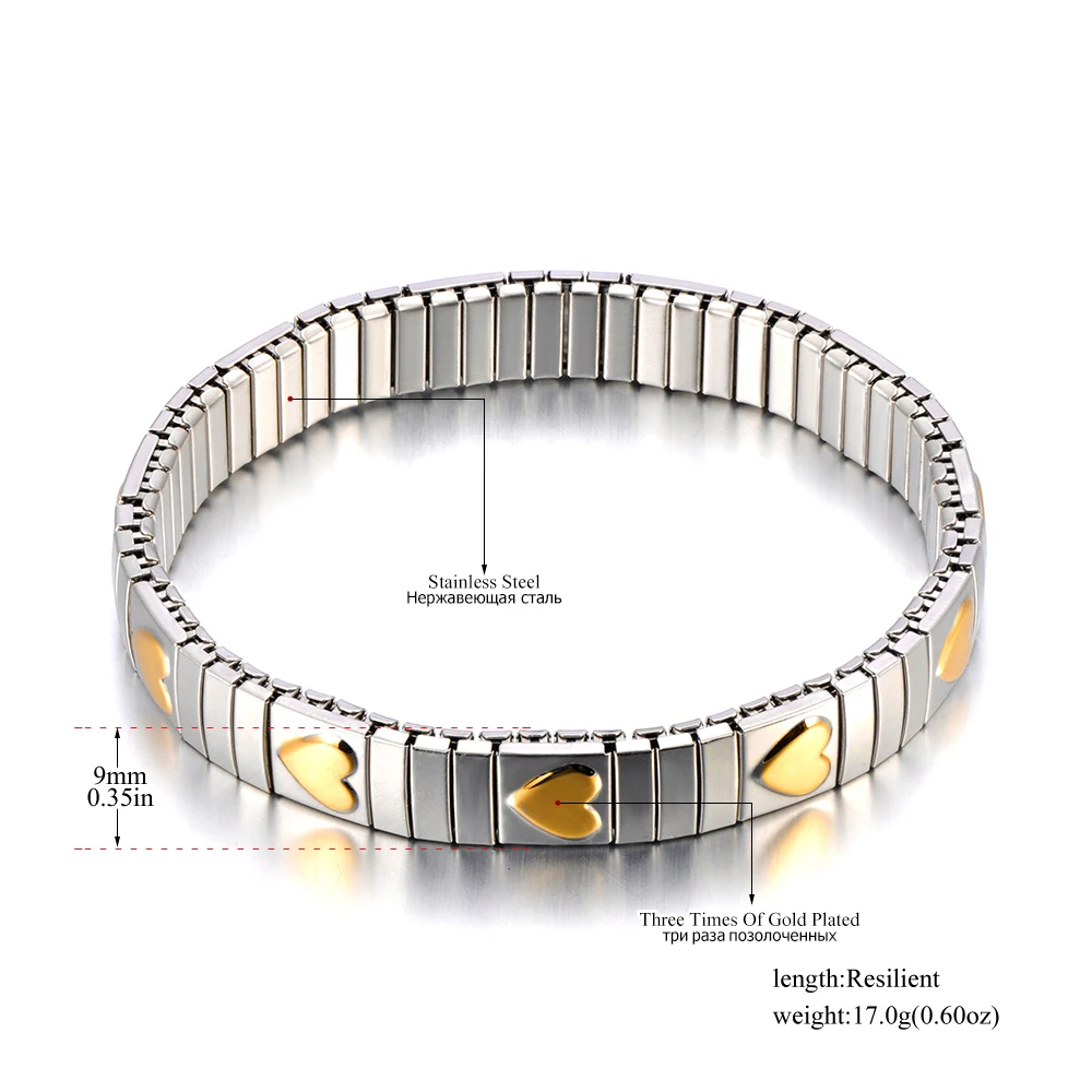 Lokaer 316L Edelstahl CZ Kristall Elastizität Kette Armbänder Für Frauen Echt Vergoldet Trendy Wasserdicht Schmuck B23138 – Detail 8